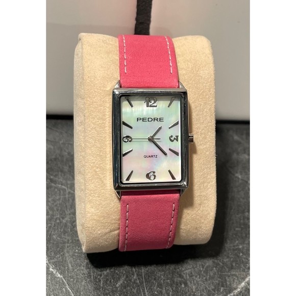 SALE!!! Ladies Pedre Leather Band Watch- New Battery (15) - Picture 1 of 2